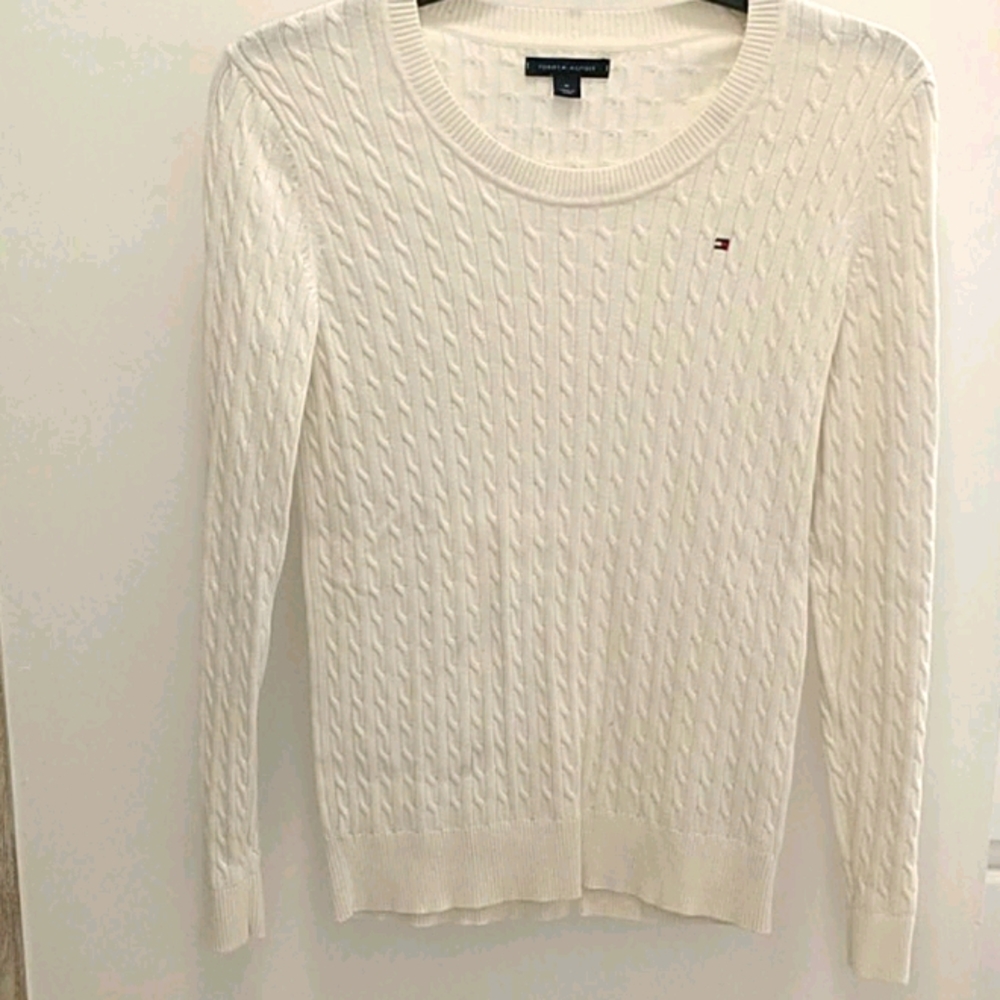 100% cotton cable knit sweater